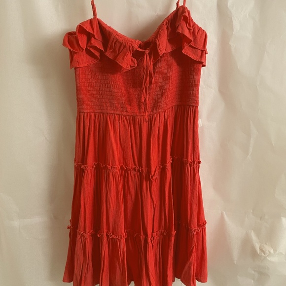 Orange Ruffle Sundress - Picture 2 of 3